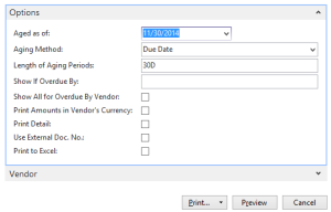 Aged Accounts Payable Report - Accounts Payable and Receivable