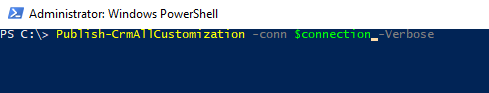 PowerShell and Dynamics 365 - Publish All Customization