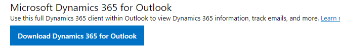 D365 for Outlook Installation Files