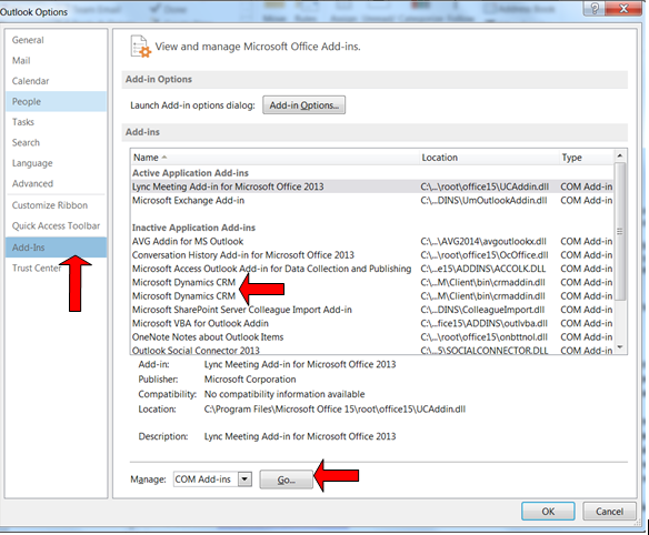 active-add-ins-outlook-not-working