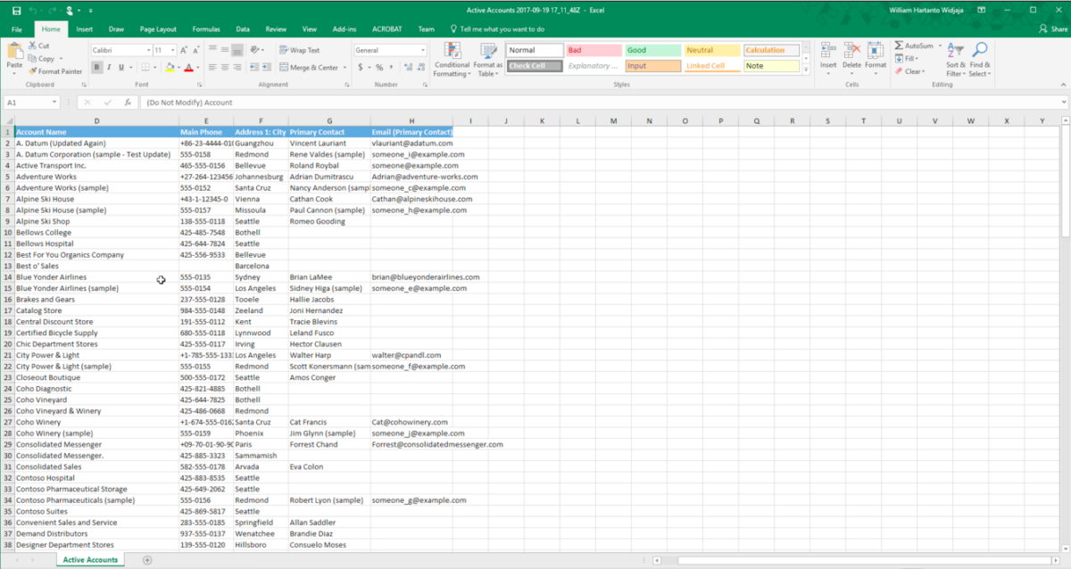 Excel Dynamics Worksheet updates in Dynamics 365