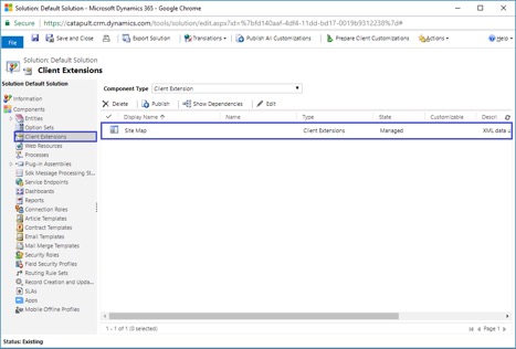 microsoft dynamics sitemap editor
