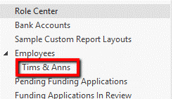 Saved View in Navision Navigation Pane