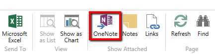 OneNote Icon in NAV Ribbon