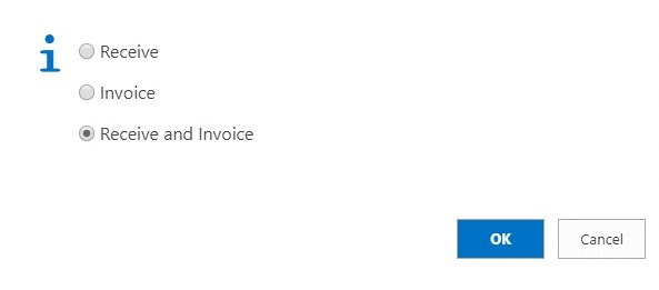Receive and Invoice