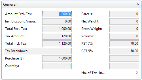 GL Record for PST Self Assessment