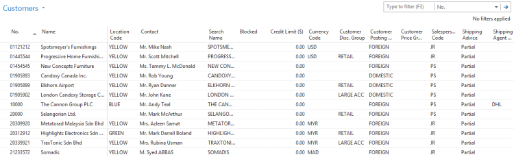 List pages in Dynamics NAV RTC