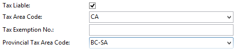 PST Self Assessment Invoicing Fast Tab