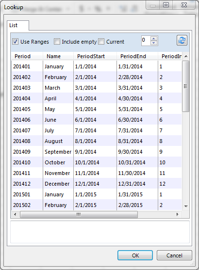 BI 360 report by time period