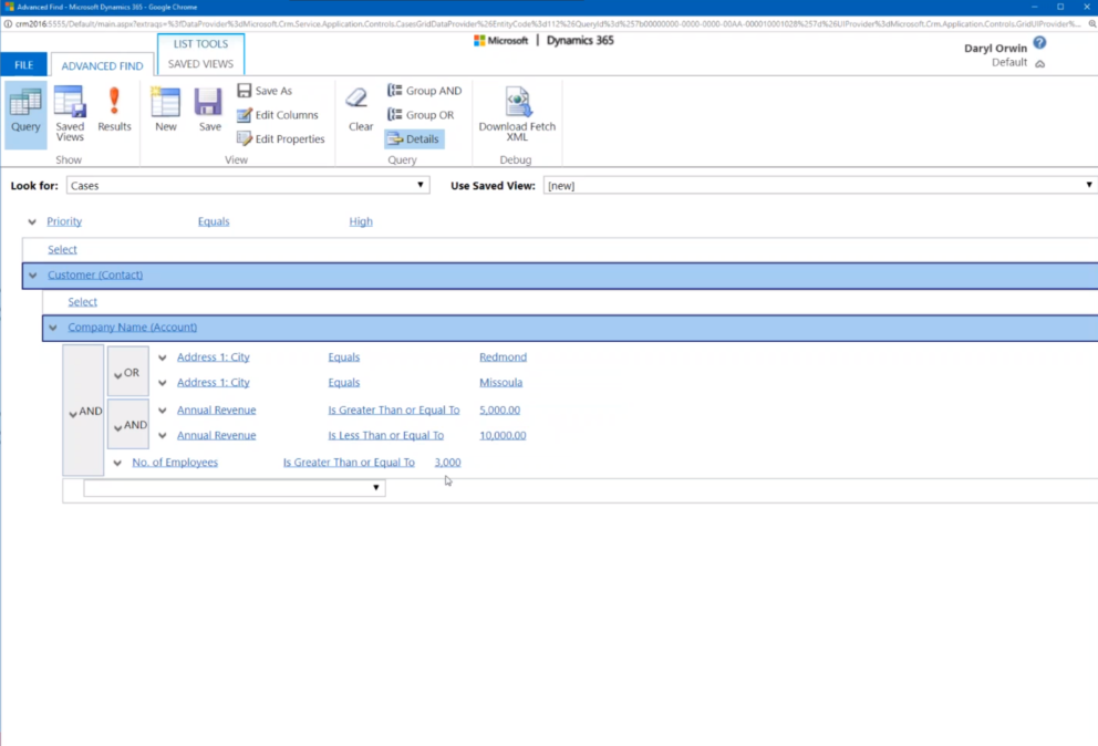 Advanced Find - Multiple Conditions