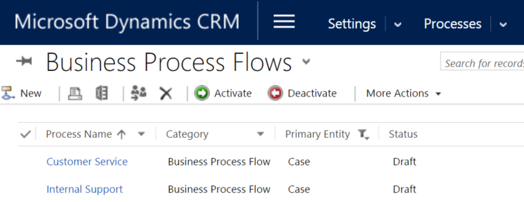 Business Process Flows