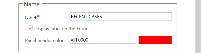 Case Title Colour