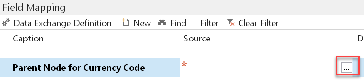 Parent Node for Currency Code
