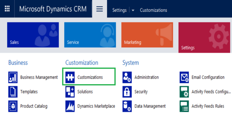 Customization - CRM Theme
