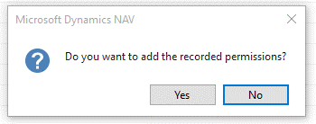 NAV 2016 Add Permissions Dialog Box