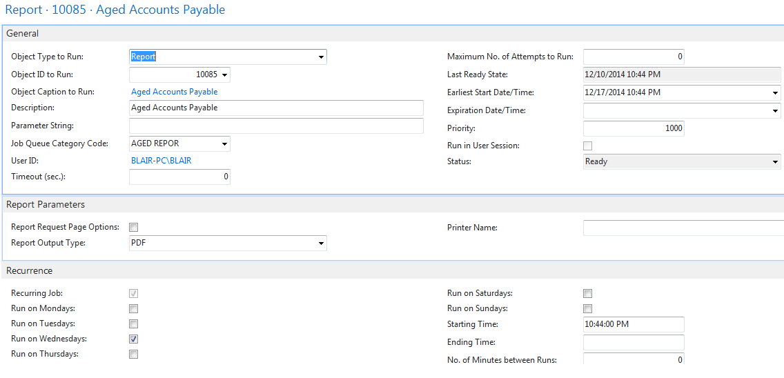 NAV 2015 New Features: Job Queue entry