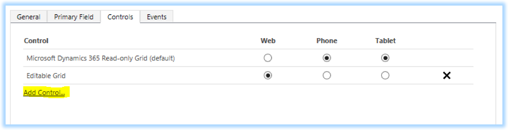 Editable Grid Controls
