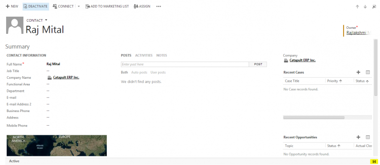 CRM 2013 Auto Save Screenshot